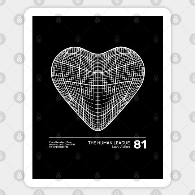 The Human League Love Action Sticker by Timeless Chaos